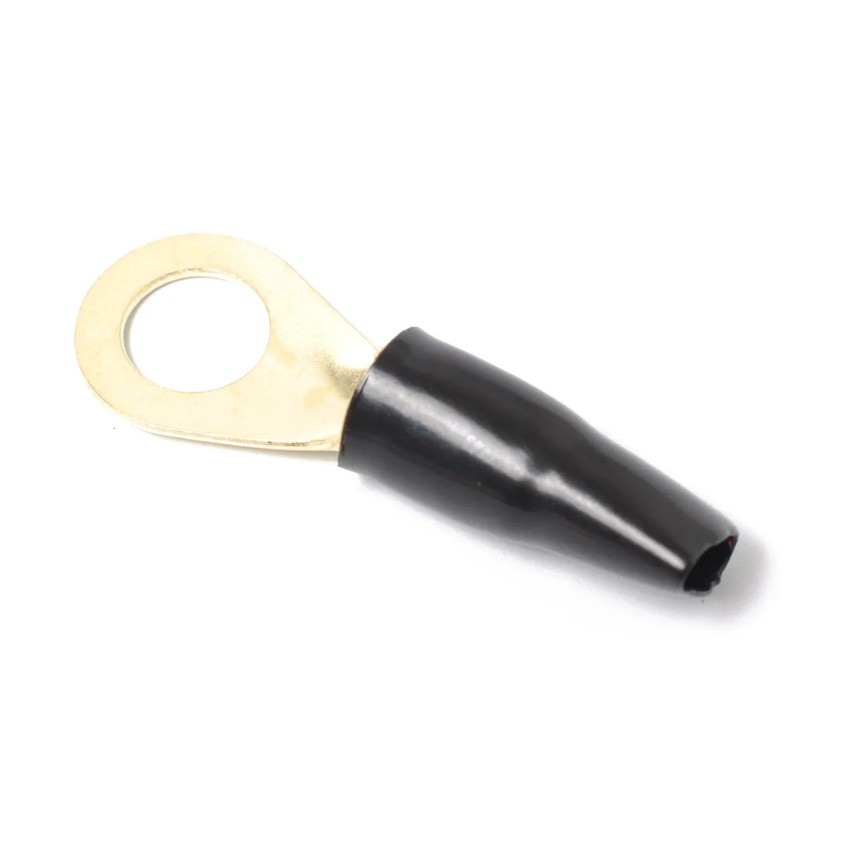 5Pairs Crimp Connectors Copper Tin Plated 8 Gauge Fork Terminals Red Connectors Barrier Spades Speaker Wire Cable