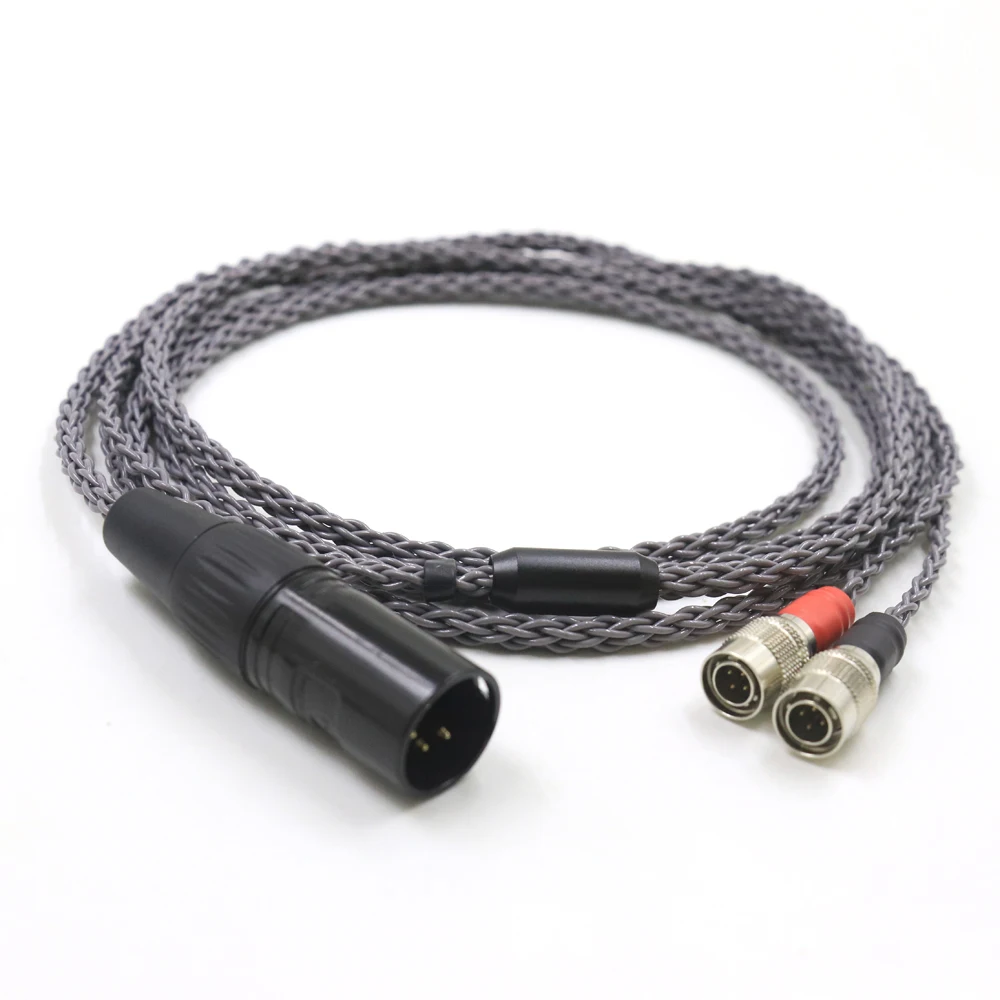 

Audio Cable 2.5/3.5/4.4/4pin XLR Balanced Headphone Upgrade Cable Single Crystal Silver Plated Earphone Cord For Mr Speakers