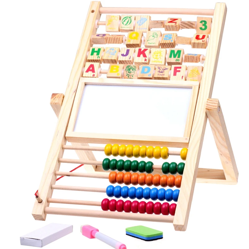 Hot-Multi-Function Abacus Learning Frame Wooden Counting Cognitive Board Children Early Education Mathematics Abacus
