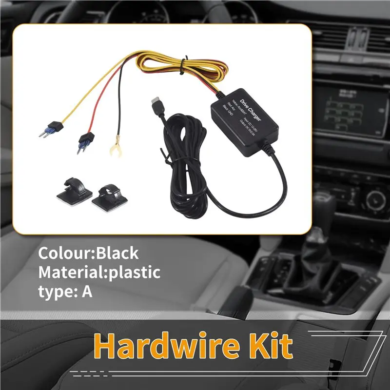 XFDZ For 70mai Hardwire Kit UP03 Only Type-C Port for 70mai A810 X200 Omni M500 24H Parking Monitor Power Line(A/B)