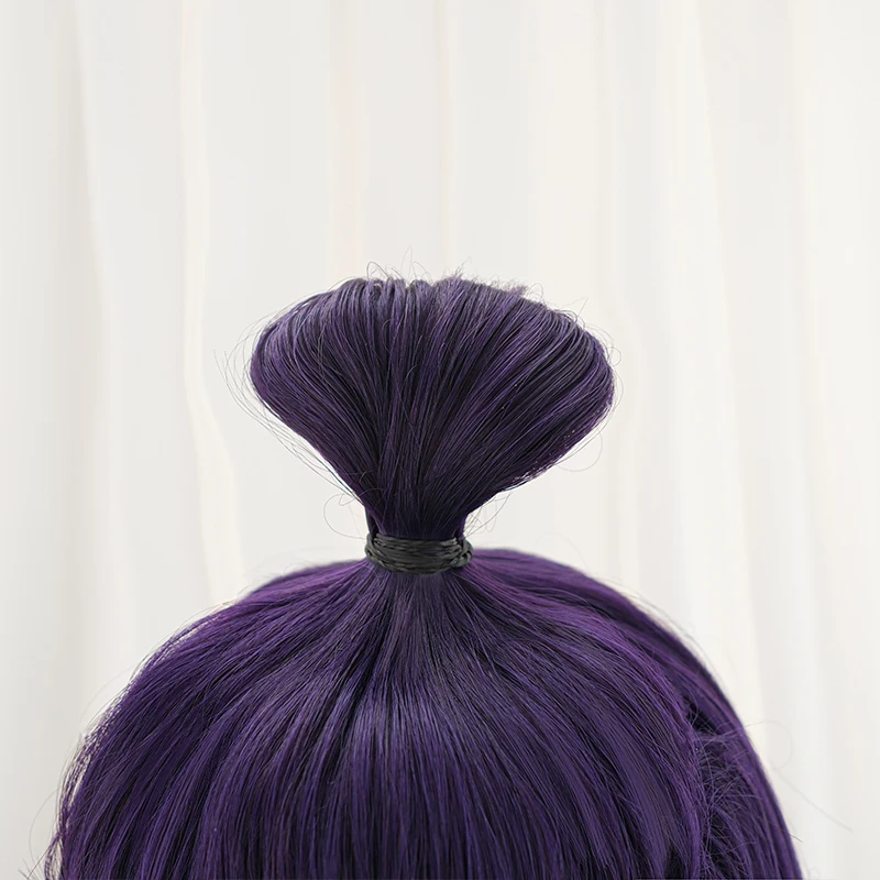 ROLECOS Gioco LOL Immortal Journey Nami Parrucca Cosplay 70 cm Colore Viola Lungo Rettilineo Parrucche da Donna Capelli Sintetici Resistenti al Calore