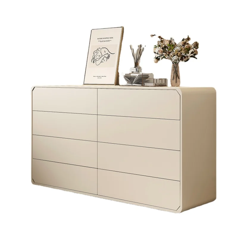 

Yhl's Silent Cream Style Chest of Drawers Locker Modern Minimalist Bedroom Tailstock Chest of Drawer