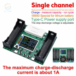 2 4 CH 18650 Lithium Battery Capacity Tester Module LCD Digital Display Capacity Module Measurement Internal Resistance Detector