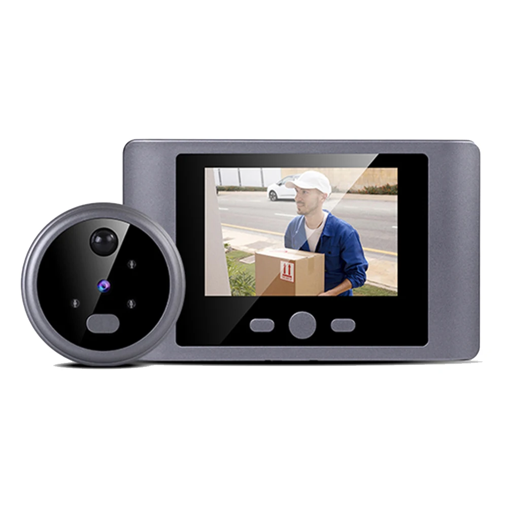 Digital Door Eye Camera visione notturna Digital Door Viewer campanello 90 ° grandangolare schermo LCD da 2.8 pollici per sistema di sicurezza domestica