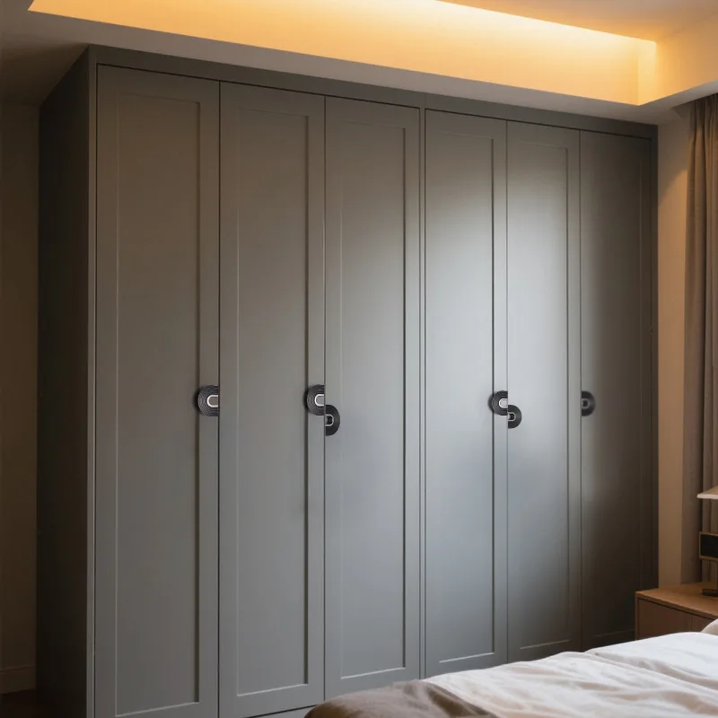 Schwarzer, halbrunder Schranktürgriff mit Persönlichkeit, Kleiderschrank-Türgriff, Schrank-Schubladengriff