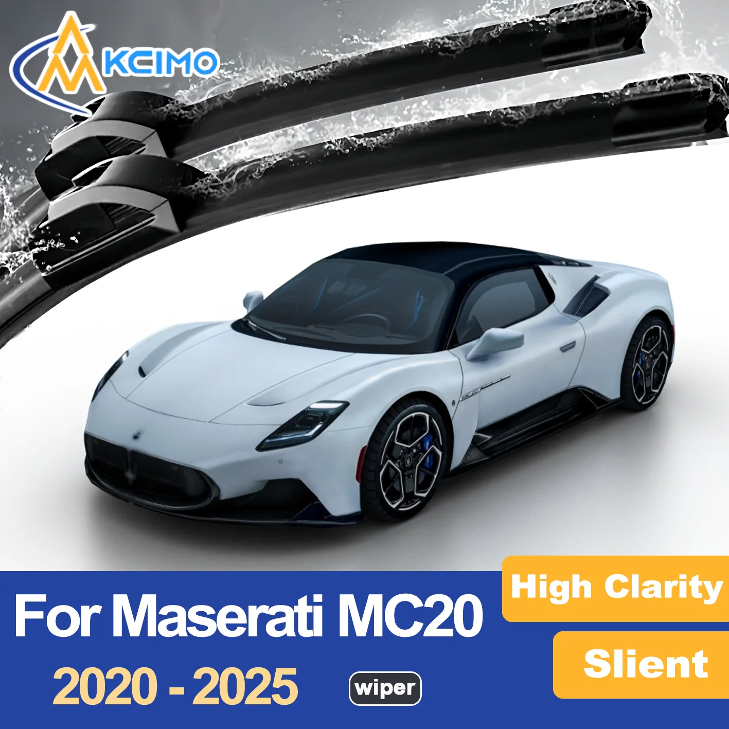 

Premium Wiper Blades for 2020-2025 Maserati MC20 M240 Streak Free Durable Ideal for Clear Visibility