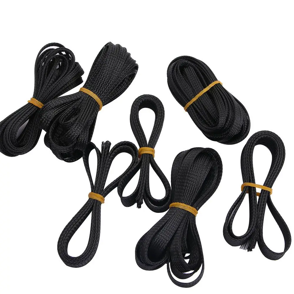 

Black PET Tight Gland Wire Insulation Braid Sleeving Protection Cable