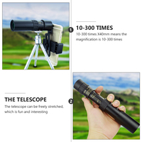 10 300x40 Monocular Telescope Metal High Magnification Viewing Telescopes Compact Mini Scope Bird Watching Hunting Gift