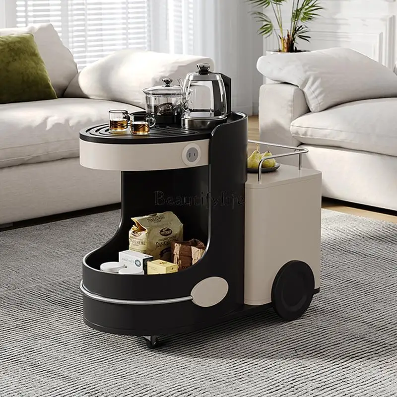 

Movable small tea table Home leisure cart Mini bar Tea cabinet