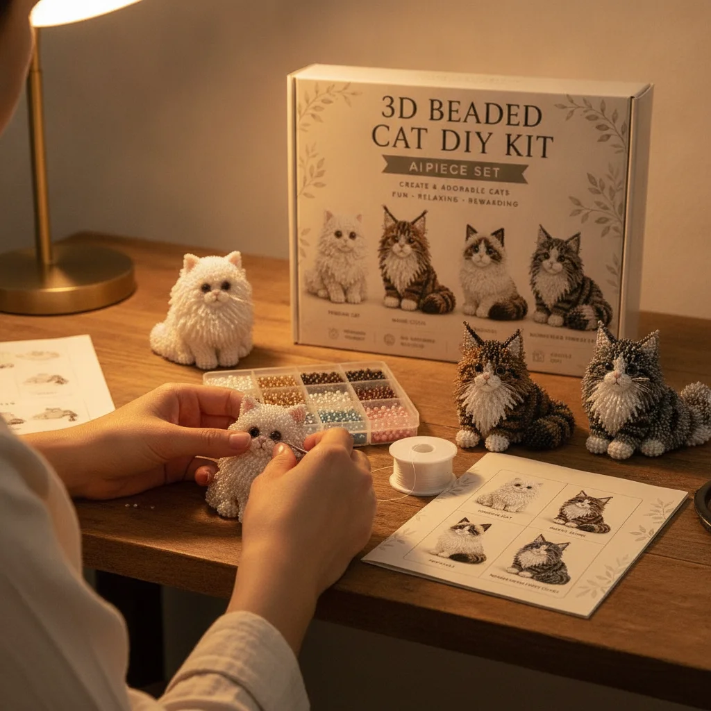 Art Craft Animals - Kit di Perline 3D per Creare