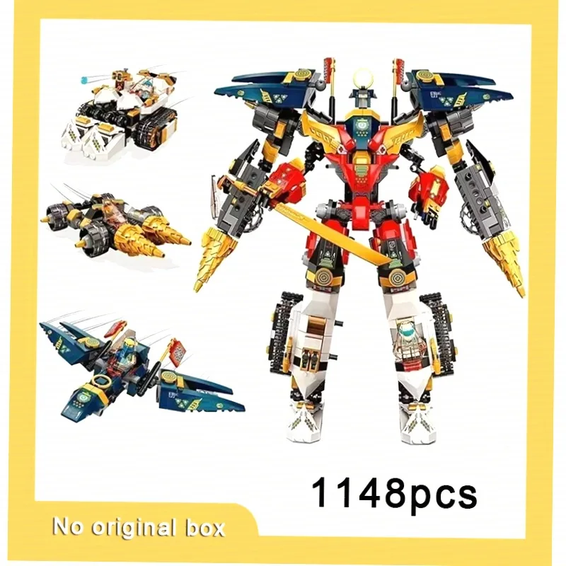 large underwater & Lloyd Titan Mech  Ninja Underwater Command Center building blocks toy display birthday gift