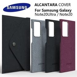 Original Samsung Galaxy Note20 Ultra Case High Quality Suede Leather Cover Note20Ultra Premium Full Protect Protector Shell