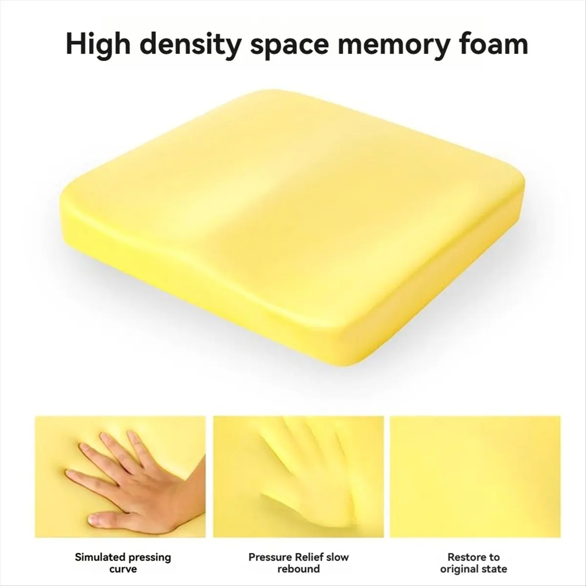 Latest ABBQ-Ergonomic Memory Foam Cushion Car Seat Cushion Anti Hemorrhoid Cushion Chair Cushion Memory Foam Cushion