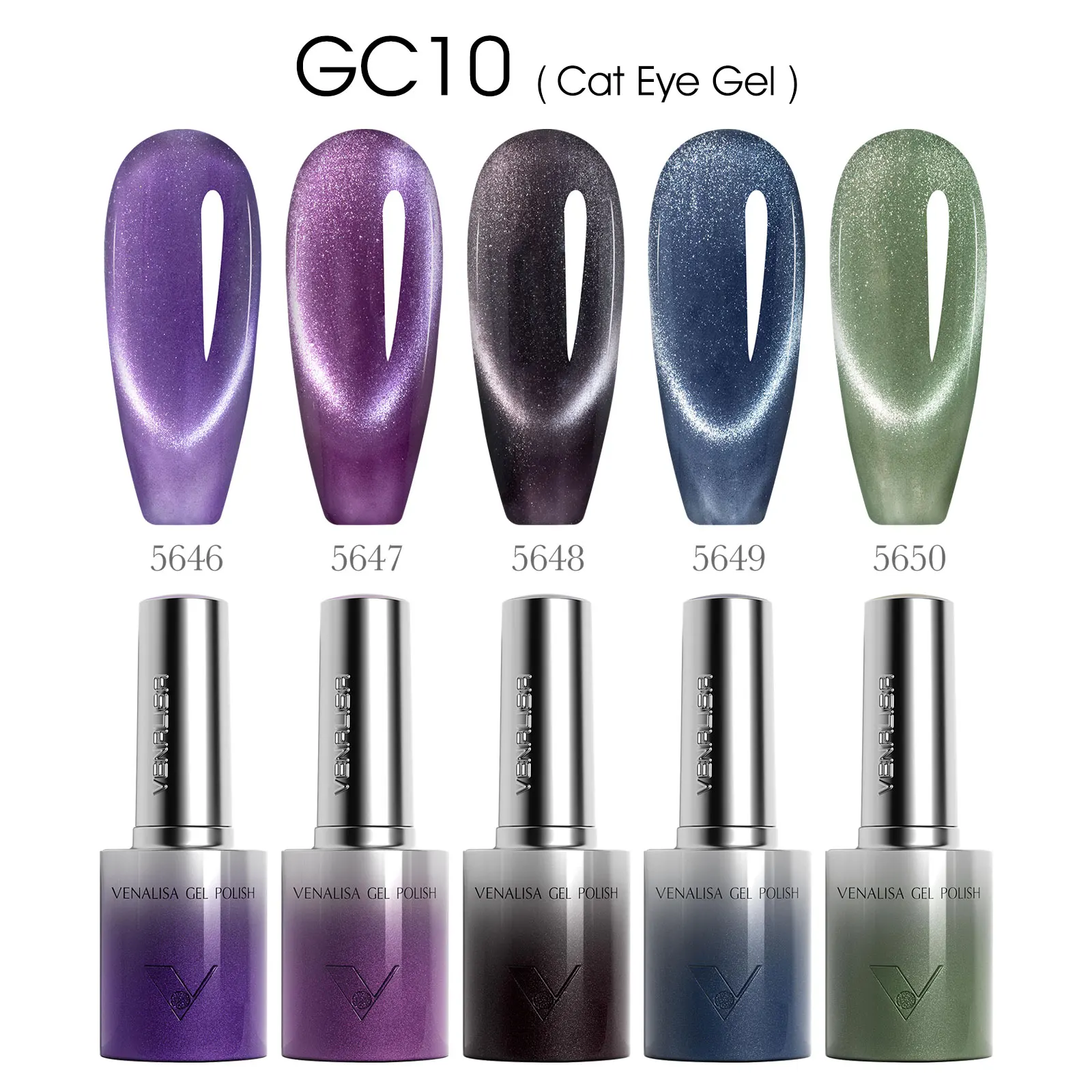 Venalisa TPO gratuit Hema gratuit 10ml Ultra brillant oeil de chat vernis à ongles aimant tremper UV LED Semi Permanent paillettes scintillantes Gel