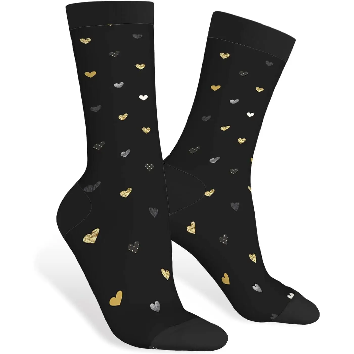 

Funny Socks Iridescent Novelty Casual Crew Socks Contrast Color Design for Women Men Gift Breathable Non-slip Sports Socks