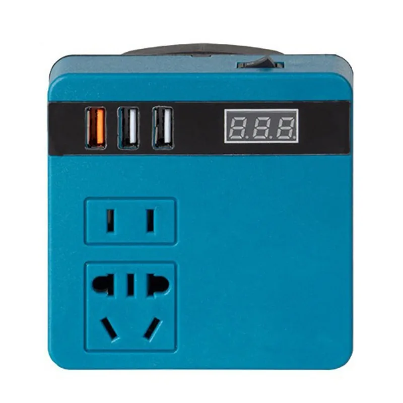 

120W Lithium Battery Inverter 21V to AC220V DC5V 12V Inverter Intelligent Battery Transformer for 21V Makita battery
