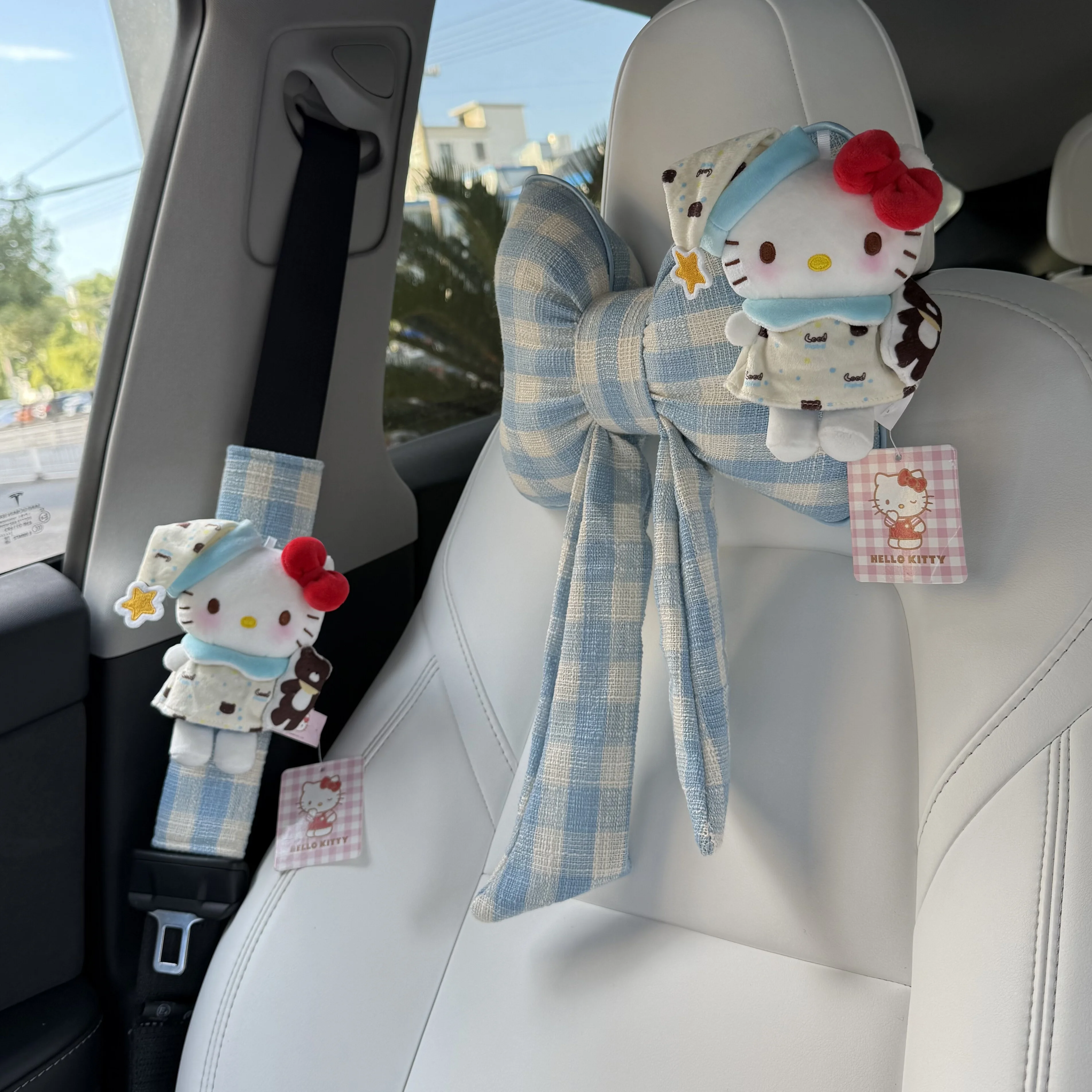 

Car Memory Foam Neck Pillow Protection Lumbar Backrest Cushion Lumbar Cushion Car Headrest Seat Belt Cover
