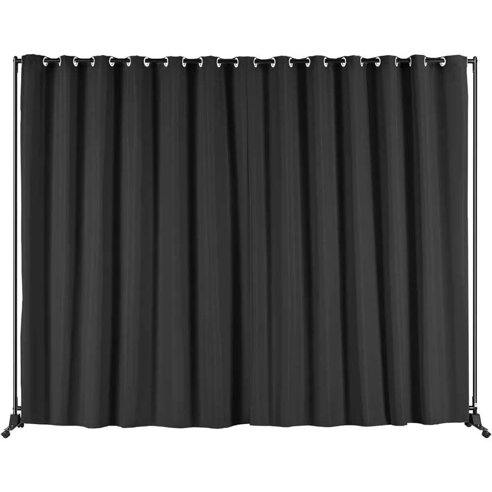 

Room Divider, 8 ft x 10 ft Portable Panel Room Divider with Wheels Curtain Divider Stand, Room Divider Privacy Screen