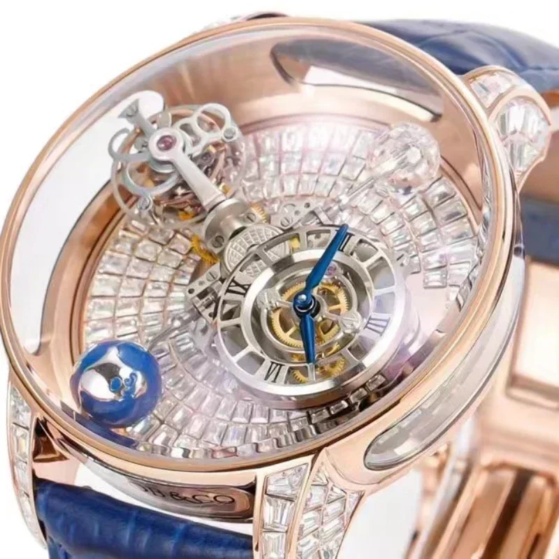 Reloj Mecánico tourbillon full sky star celestial, reloj resistente al agua, completamente automático, edición limitada