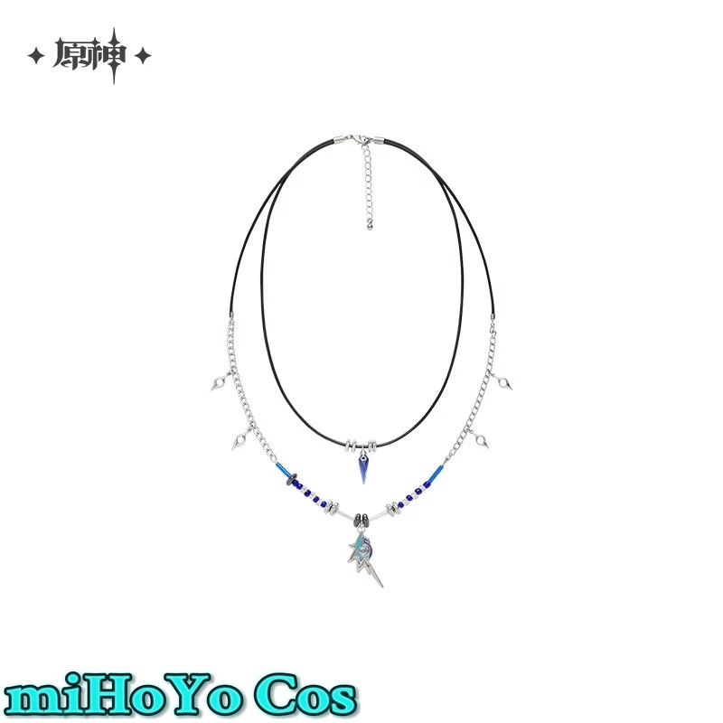 [Authentique] miHoYo jeu officiel Genshin Impact Ororon Double couche chaîne collier Cosplay cou accessoires Halloween cadeau