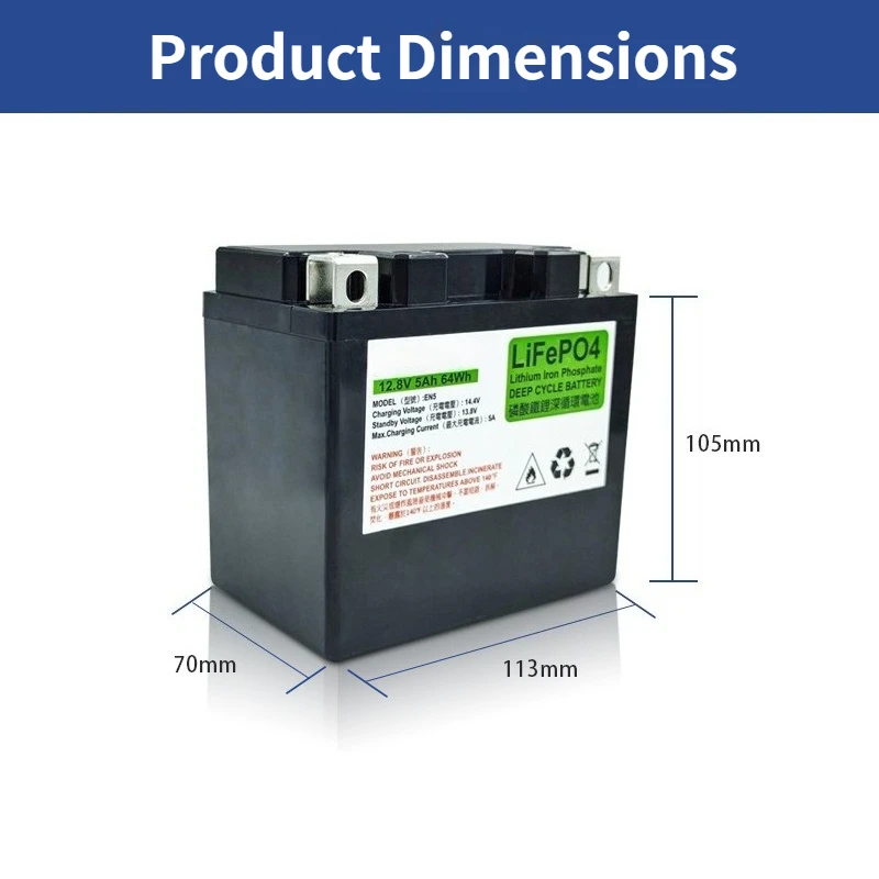 For Motorcycle Motor Starter Built in BMS 12V Lithium Phosphate Scooter Engine Battery 12.8V 30Ah-4Ah Motorcycle LiFePO4 Battery