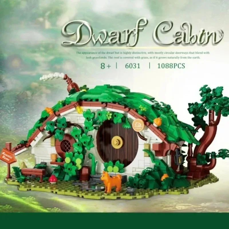 DK6031 1088PCS MOC Dwarf Home Fantasy Building Kit Collectible DIY Model Mecha Elements Summer Holiday Gift for Kids Adults