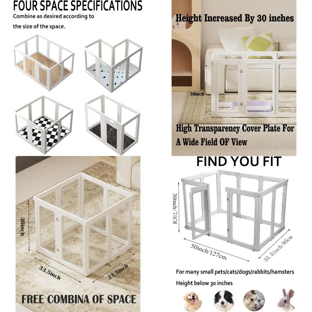 

Панели из 2 предметов, специально для акриловой ручки для собак, высота 30 дюймов