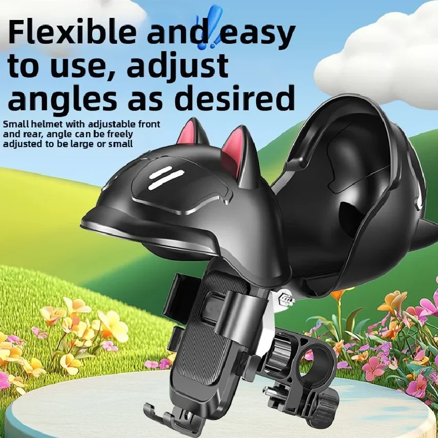 Cute Electric Scooter Phone Holder, Shockproof Navigation Stand, Rainproof Phone Mount For Delivery Riders And Bicycles