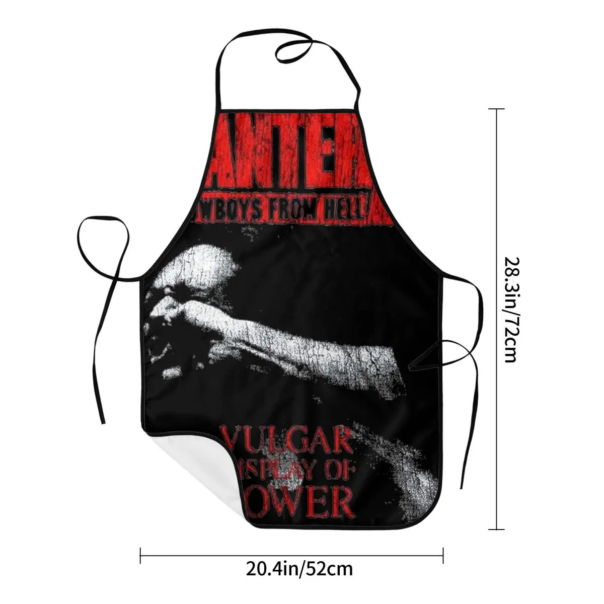 Gifts for Men Women Chef Bib Apron Vintage Pantera Band Product Heavy Metal Band Baking Aprons Neck Strap Water & Oil Resistant