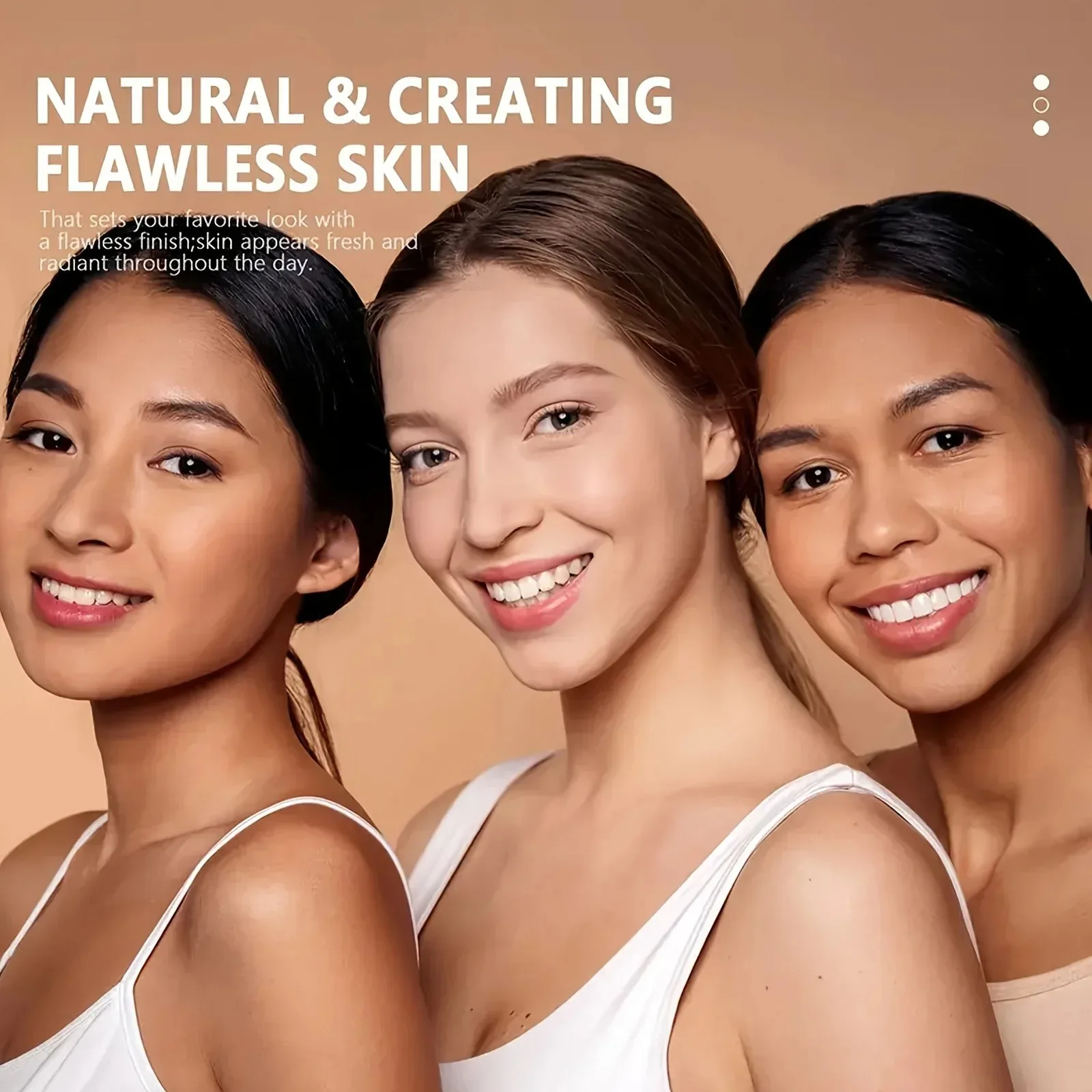 Poudre de Bronze foncée 3 couleurs, fond de teint pour peau foncée, correcteur de contrôle de l'huile, éclaircit le visage, créer un maquillage tridimensionnel