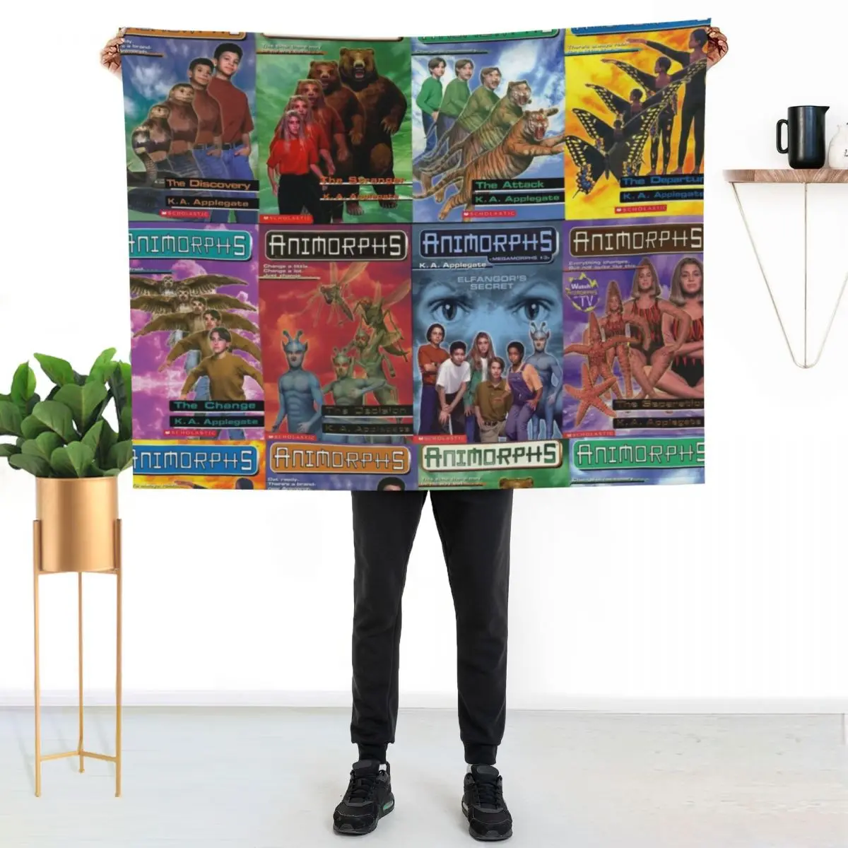 Animorphs Book Covers Throw Blanket Flannel Beach Hairy Sofas Sofa Summer Blankets