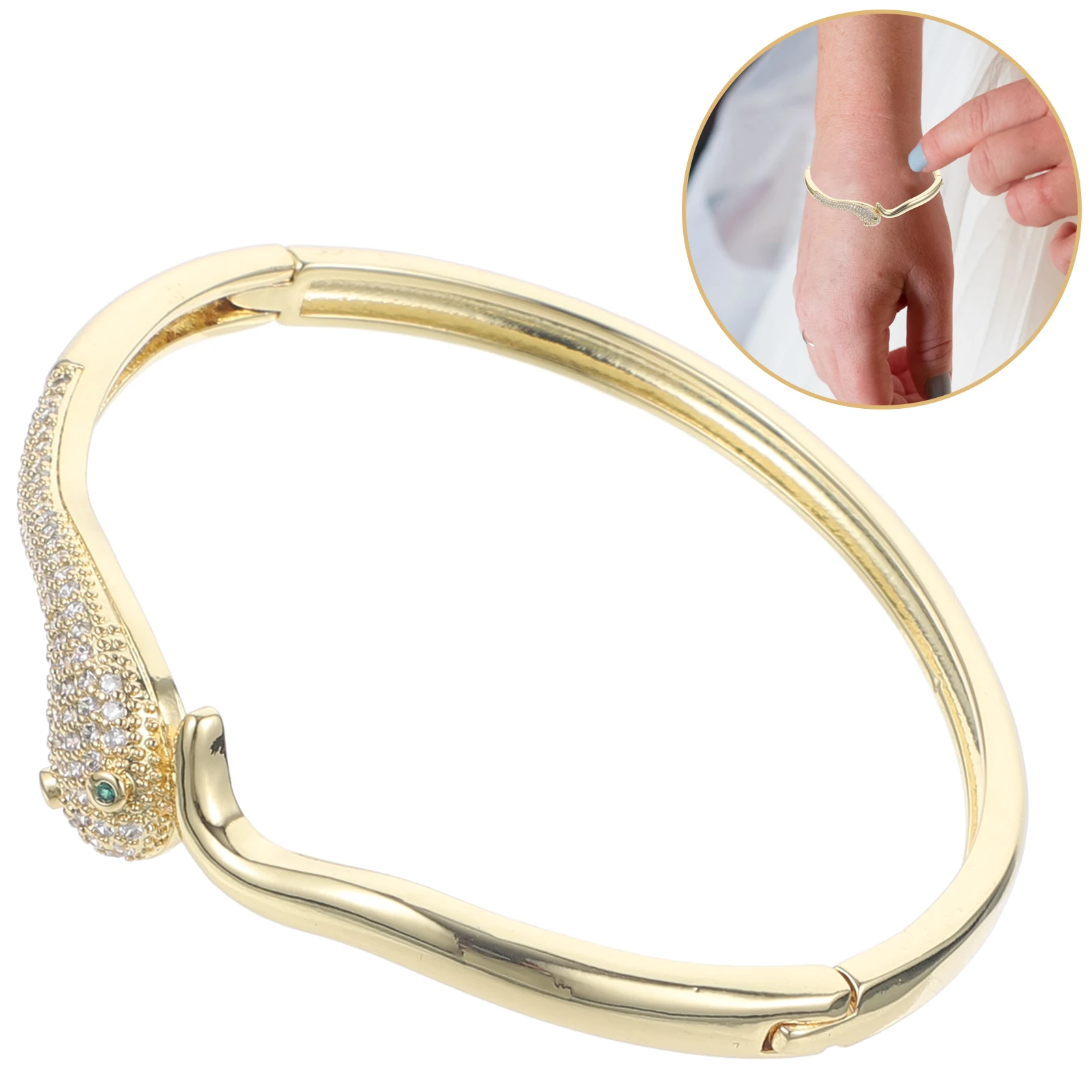 

Colored Zircon Bracelets for Women Animal Charm Bangle Fashionable Lightweight Jewelry Gift Girls Teen Women Mothers Bridesmaids