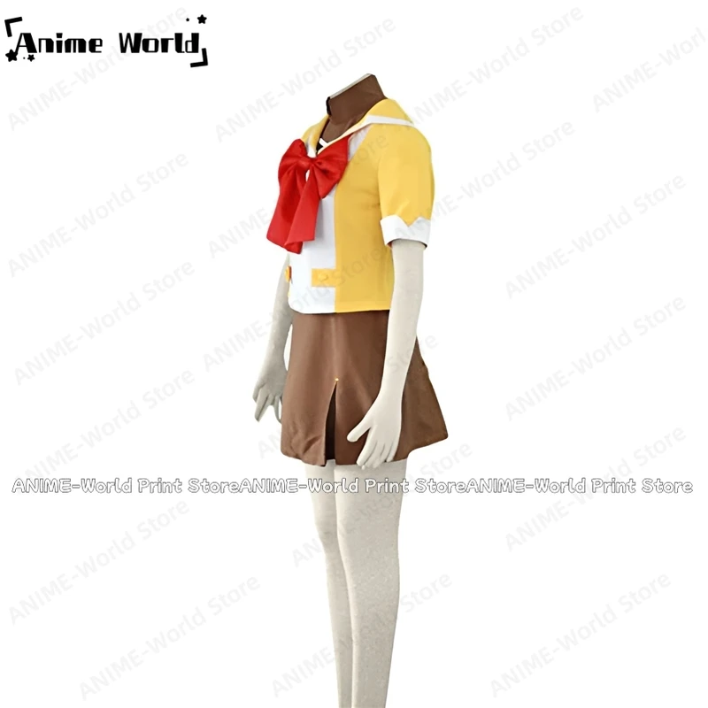 《Custom Size》Macross Frontier Ranka Lee Girl School Uniform Cosplay Costume Halloween Christmas