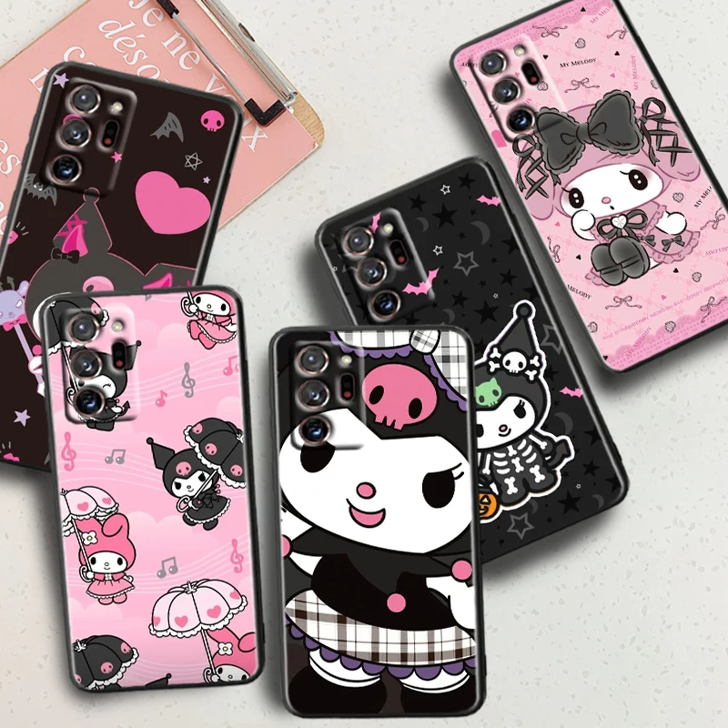 

Sanrio Kuromi Melody Exquisite For Samsung Note 20 10 Ultra Plus A31 A14 A12 A70 A34 A25 A04 A05 A15 A24 5G Black Back