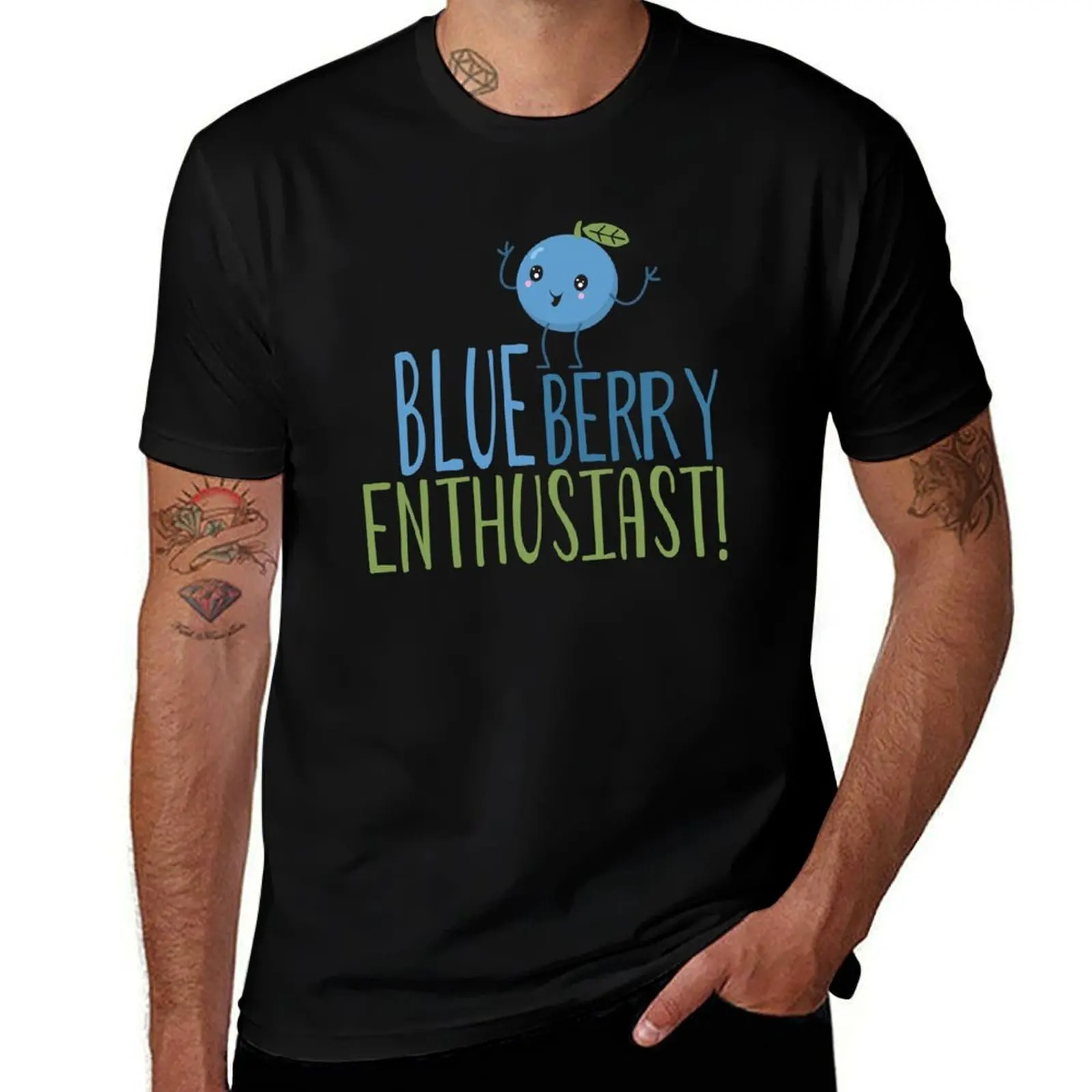 

Enthusiast Blueberry T-Shirt Large Size Breathable Tee
