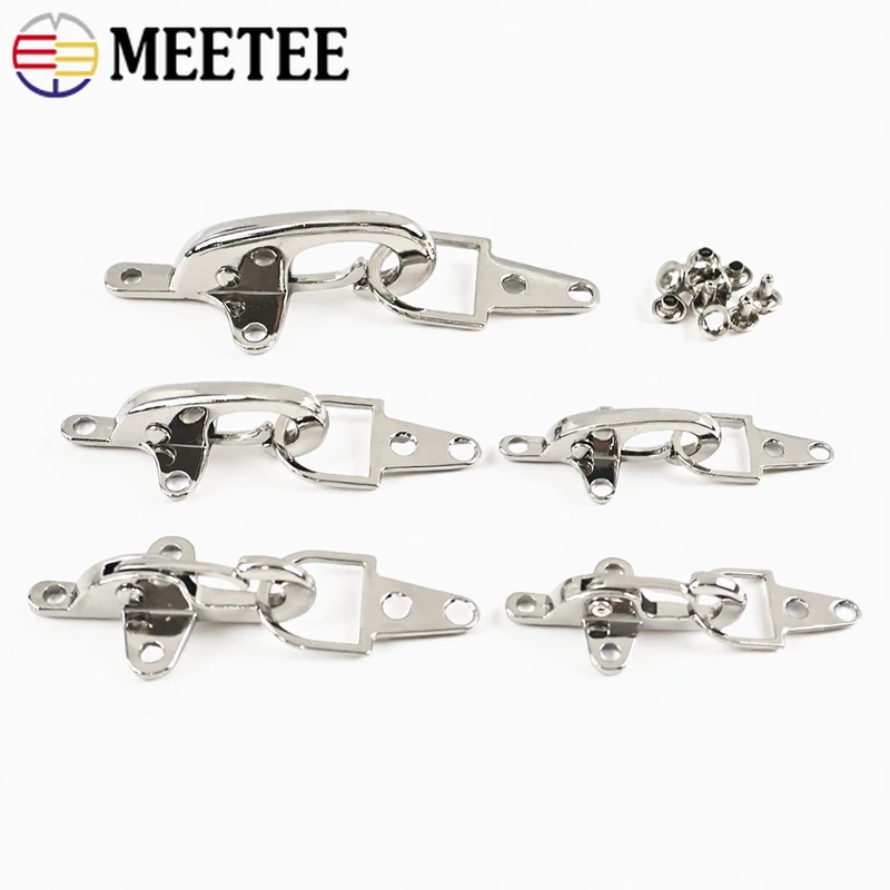 

1-5Pcs 4/5cm Silver Metal Buckle Bag Coat Fireman Hook Clasp Jacket Belt Decorative Fastener Hardware Accessories for Handbags