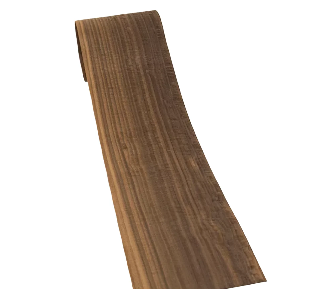 0.5mm Natural Smoked Eucalyptus Curly Wood Veneer  DIY Crafts, Speaker Cabinet & Interior Decoration
