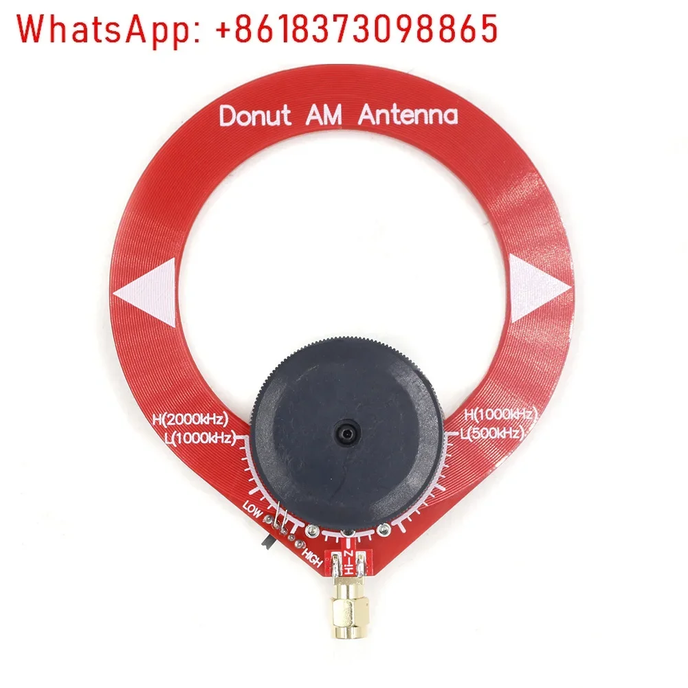 Donut antenna, medium and short wave, small ring, tuning ring SW AM radio, narrow band high impedance resonant antenna