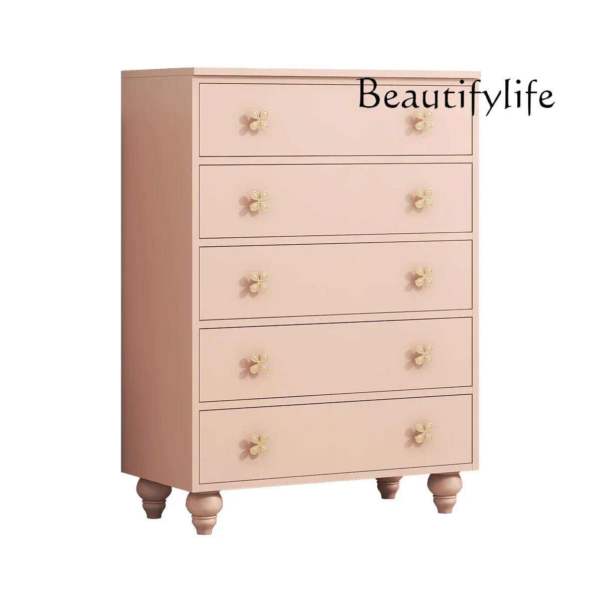 

French chest of drawers, bedroom, living room, entrance cabinet, simple modern wall locker, cream style