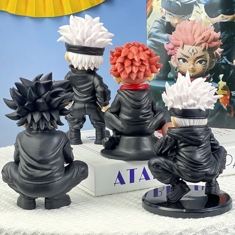 Jujutsu Kaisen: Gojo Satoru Itadori Yuji Fushiguro Megumi عمل نموذج لجسم تمثال رائع هيكل السيارة حلية لعب الصبي الهدايا