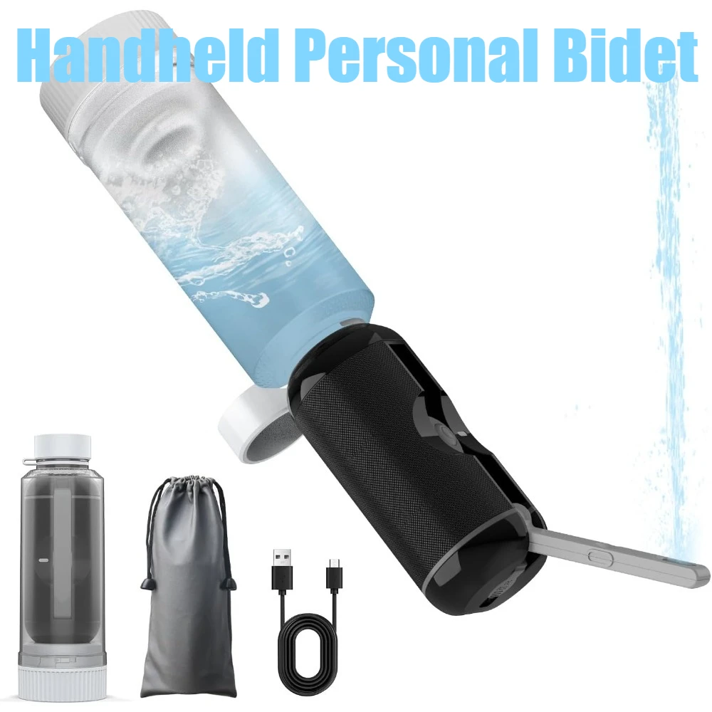 

Электрическое дорожное биде, перезаряжаемый, портативный распылитель для биде, 2 режима давления, для интимной гигиены, чистки личной гигиены и т. д.