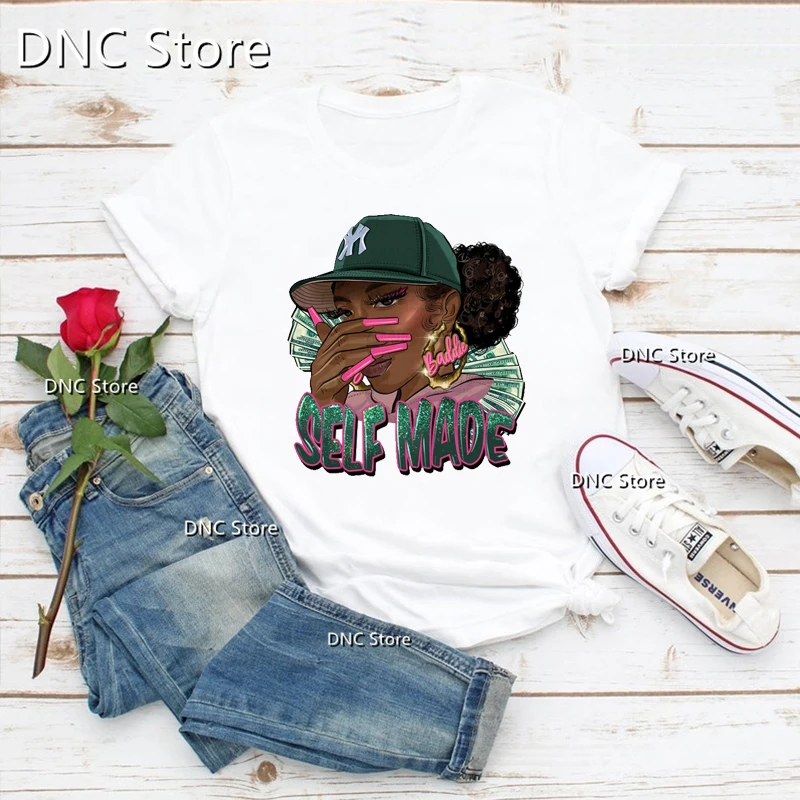 

Afro Nurse Life, Mama Black Woman Hat Black Skin Magic Black Girl Women T-Shirt Fashion Pink tshirt Thick Black Women Tshirts