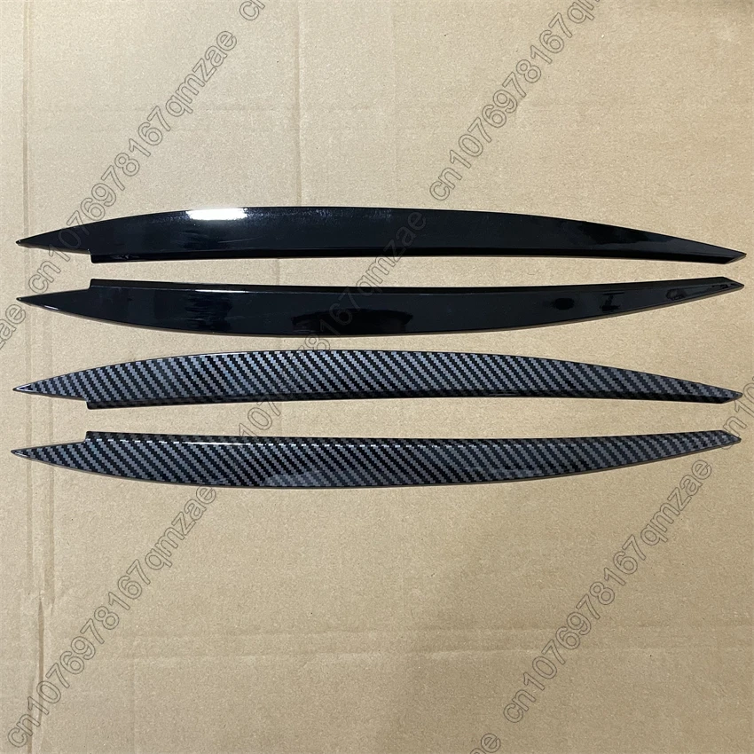 For VW GOLF 7 7.5 MK7 MK7.5 GTI R GTE GTD 2013-2020 L+R Car Headlights Eyebrow Eyelids Trim Stickers Cover Body Kit Gloss Black