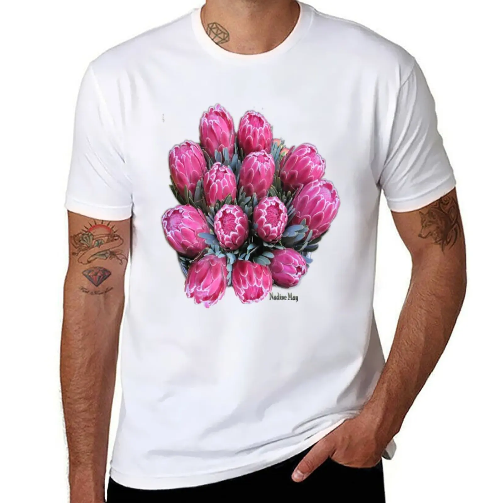 

Pink Ice Protea T-Shirt t shirts for man pack white man t shirt summer T-Shirt