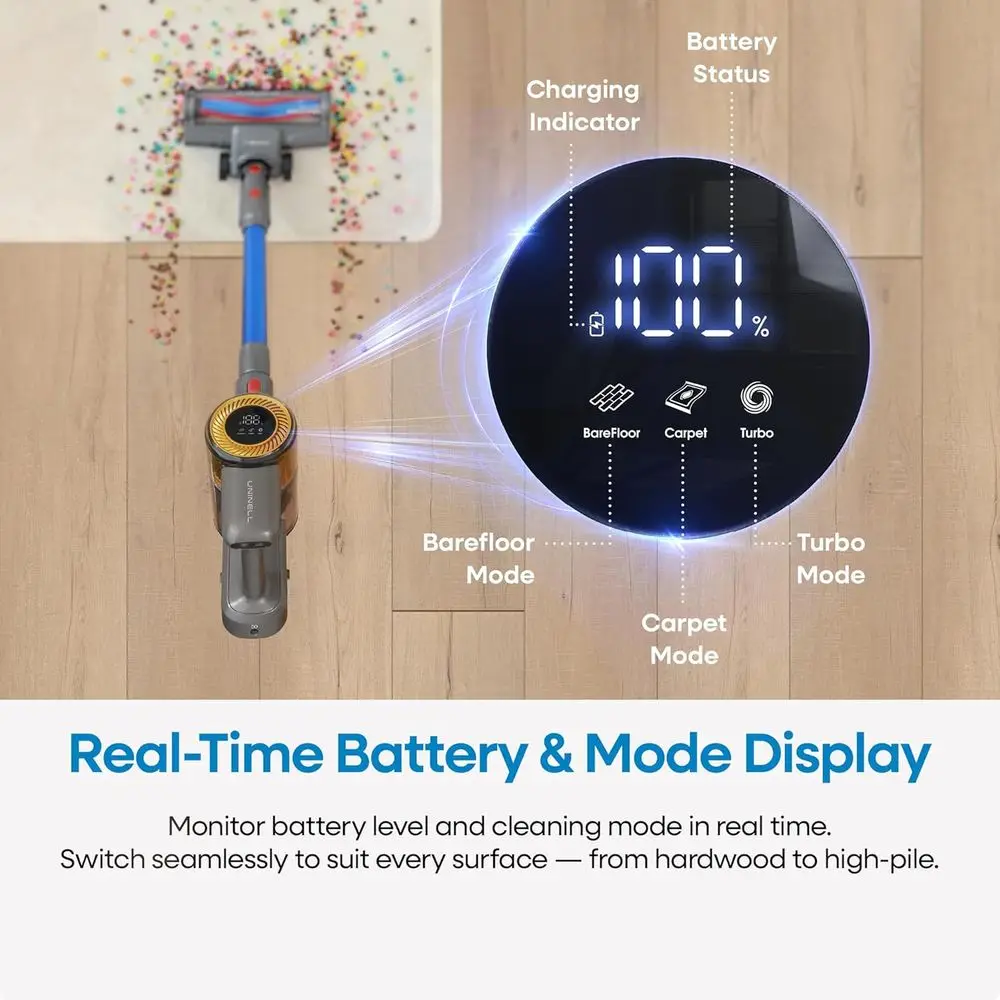 450W 45000Pa lichtgewicht draadloze stofzuiger, looptijd van 60 minuten, anti-wirwar, wandmontage, ideaal voor harde vloeren, tapijten en huisdieren H