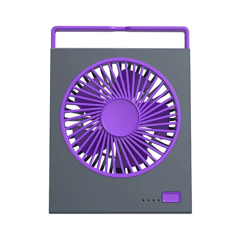 INLIG-Desk Fan محمول USB مروحة قابلة للشحن مروحة صغيرة محمولة للتخييم 4 سرعات طاولة هادئة مروحة شخصية مثبتة على الحائط