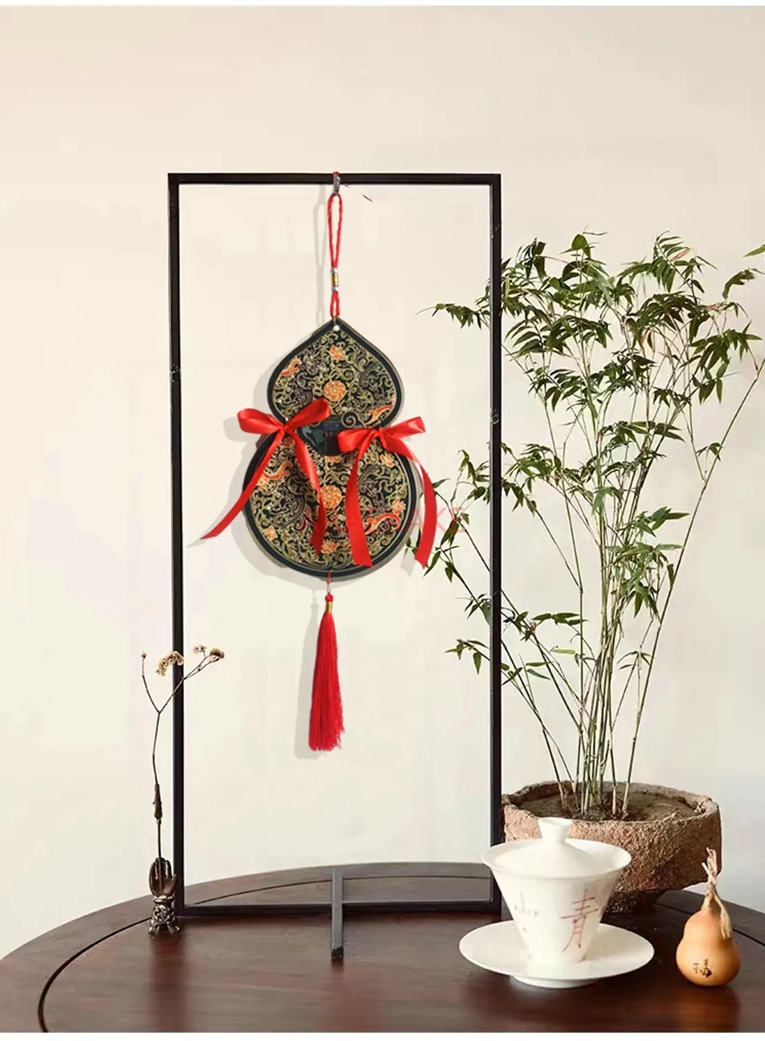 قطعتان من المعلقات المزخرفة، وديكورات الأبواب الجديدة، وديكورات غرفة المعيشة، ومستلزمات مشهد السنة الصينية الجديدة ومهرجان الربيع #5