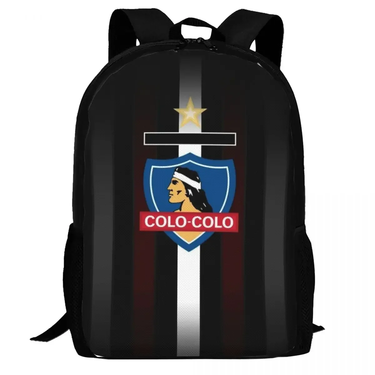 Chile Club Social Y Deportivo Colo-Colo Travel Laptop Backpack, Business College School กระเป๋าคอมพิวเตอร์ของขวัญสําหรับผู้ชายและผู้หญิง