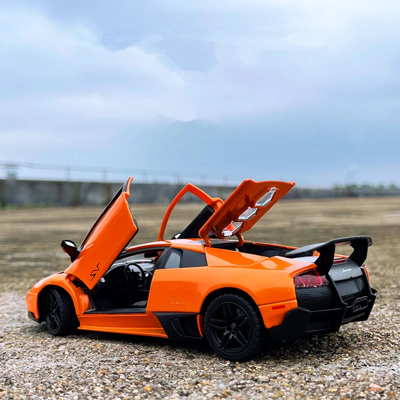 1:24 Murcielago Alloy Sports Car Model Diecast Metal Toy Racing Car Vehicles Model High Simulation Collection Childrens Toy Gift