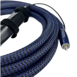 Hi-end Husky RCA Male To Male Subwoofer Cable Silver Plated Low-Frequency HiFi Audio Digital Coaxial Line